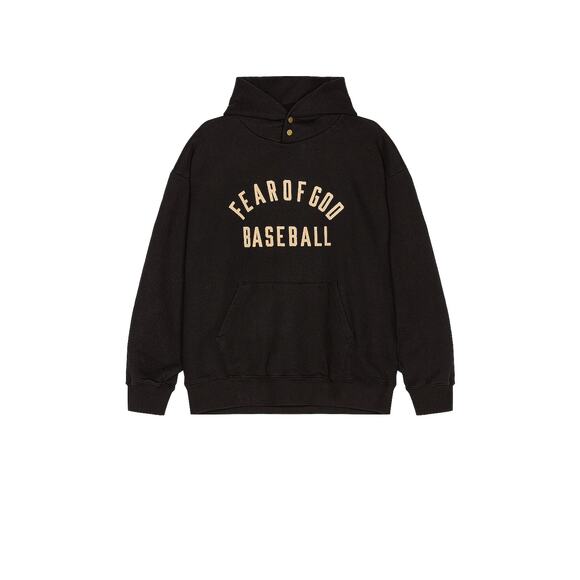 Fear of God Other - Fear Of God 'Baseball' Black Cotton Hoodie Size M